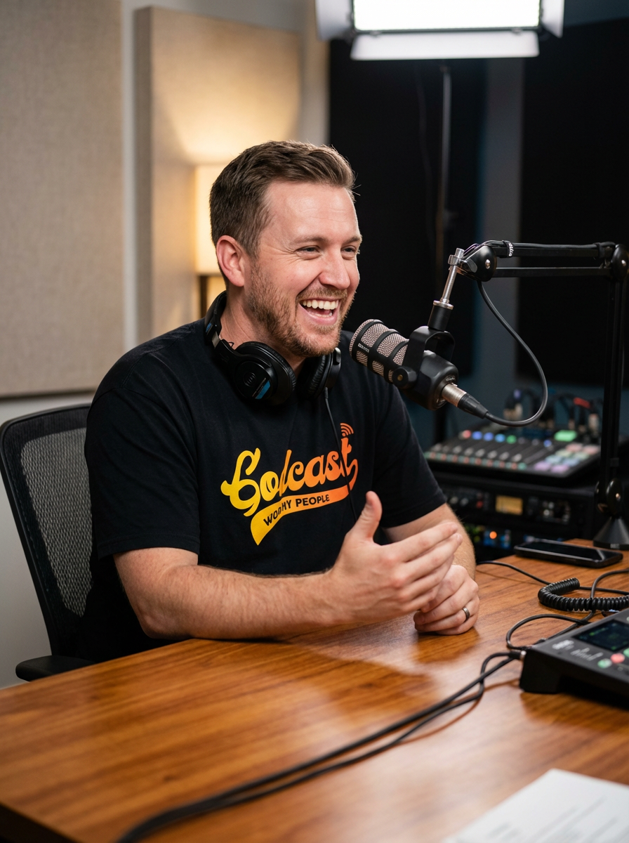 Godcast premium heavyweight tee